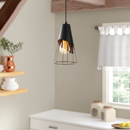 Opviq Lámpara de araña industrial ajustable Negro